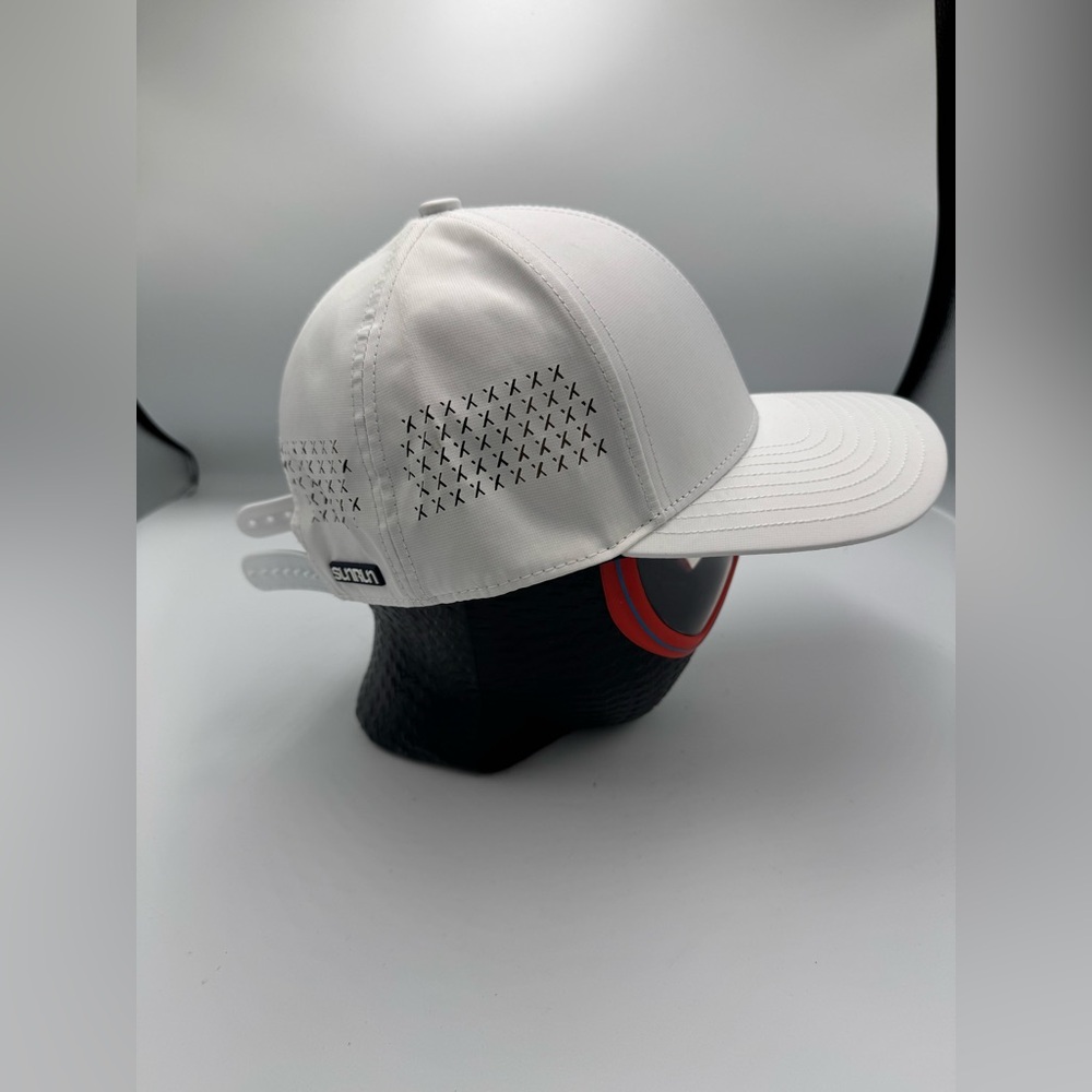 SUN RUN white running snapback hat - Picture 2 of 6